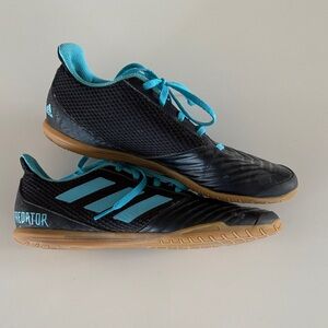 Adidas Predator Men's Black and Teal Athletic Shoes